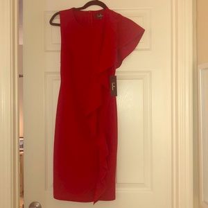 Lulu’s red bodycon dress